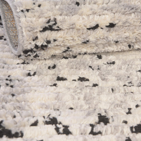 Ivory 9' x 12' Tucson Rectangle Area Rug 100% Polyester Unique Modern Carpet for Dining Rooms, Living Room, Bedrooms, Office Space for Sale at Rug Engine