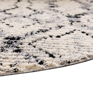 Ivory 5' x 8' Tucson Oval Area Rug 100% Polyester Unique Modern Carpet for Dining Rooms, Living Room, Bedrooms, Office Space for Sale at Rug Engine