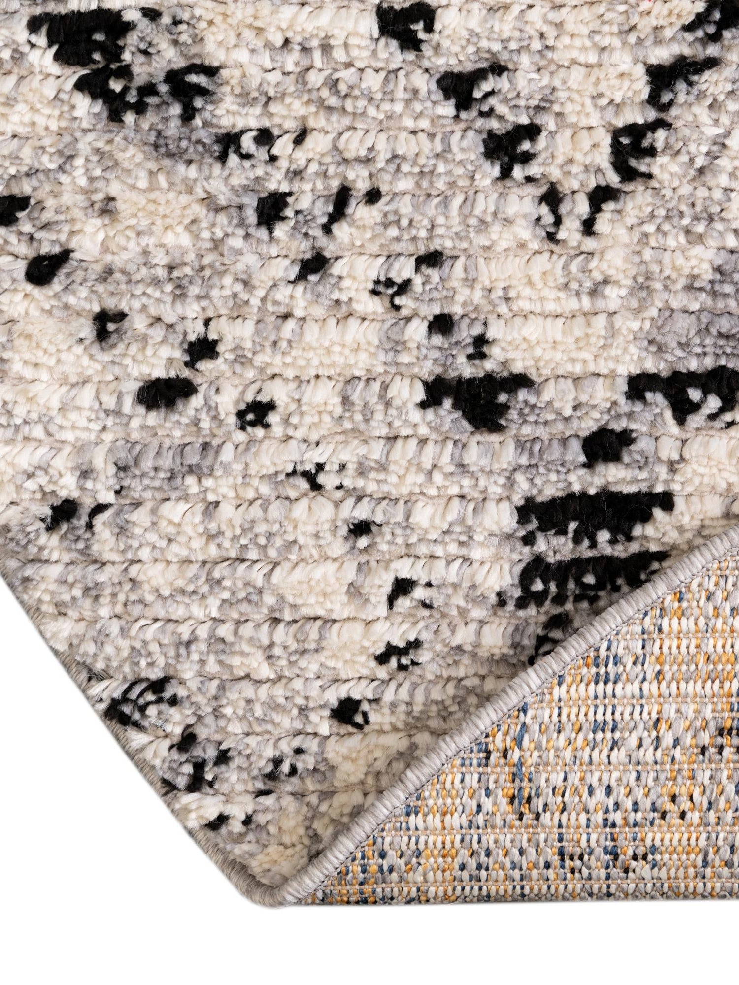 Ivory 5' x 5' Tucson Round Area Rug 100% Polyester Unique Modern Carpet for Dining Rooms, Living Room, Bedrooms, Office Space for Sale at Rug Engine
