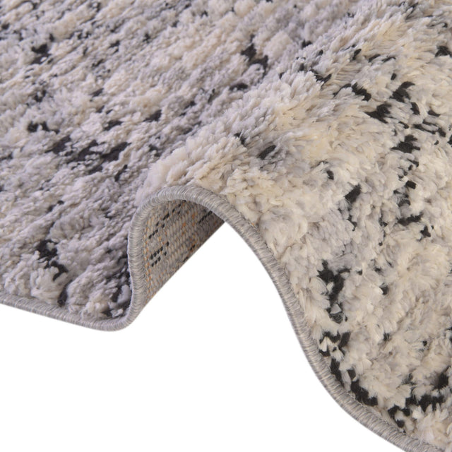 Ivory 5' x 5' Tucson Round Area Rug 100% Polyester Unique Modern Carpet for Dining Rooms, Living Room, Bedrooms, Office Space for Sale at Rug Engine