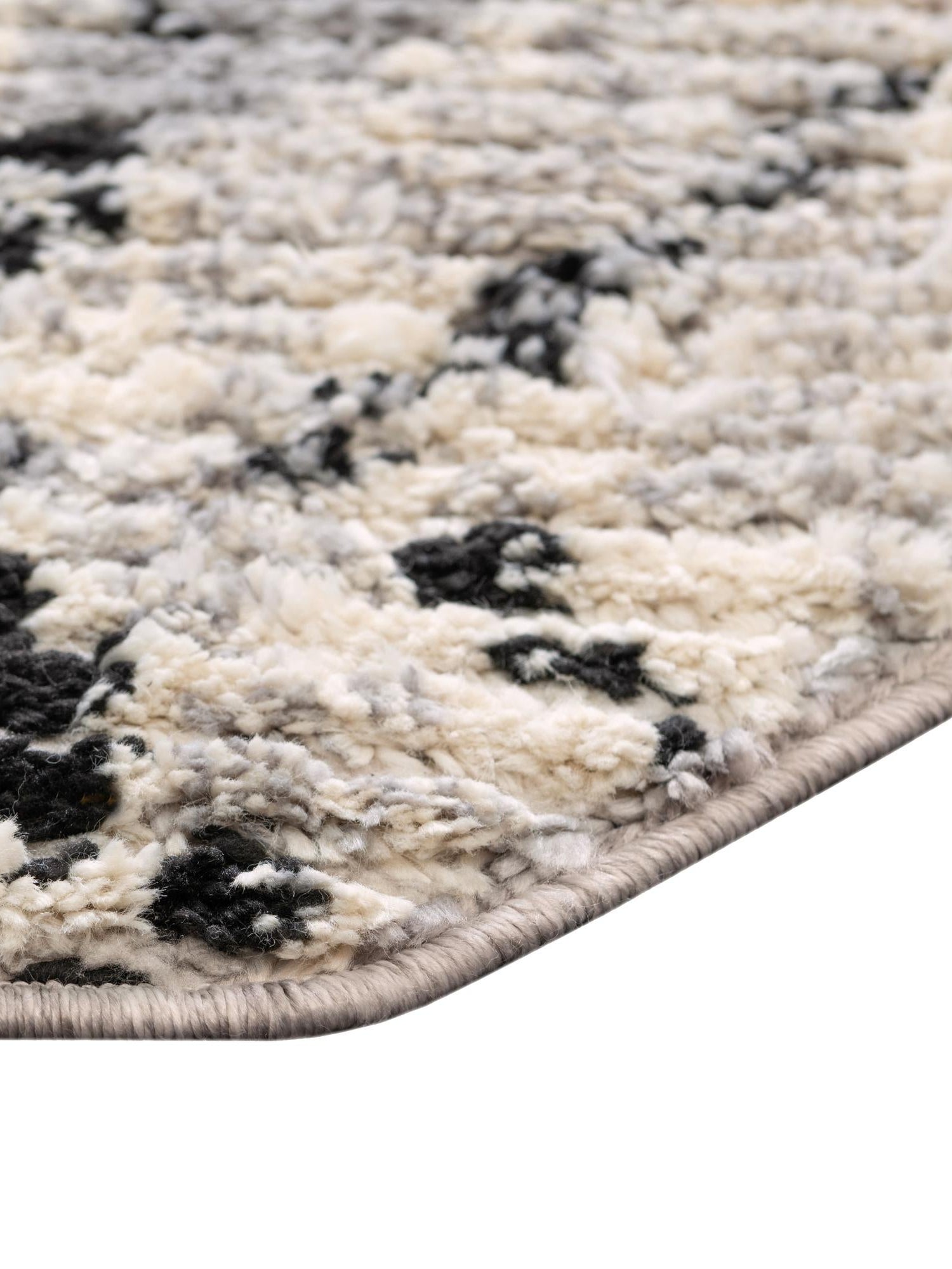Ivory 7' x 7' Tucson Octagon Area Rug 100% Polyester Unique Modern Carpet for Dining Rooms, Living Room, Bedrooms, Office Space for Sale at Rug Engine