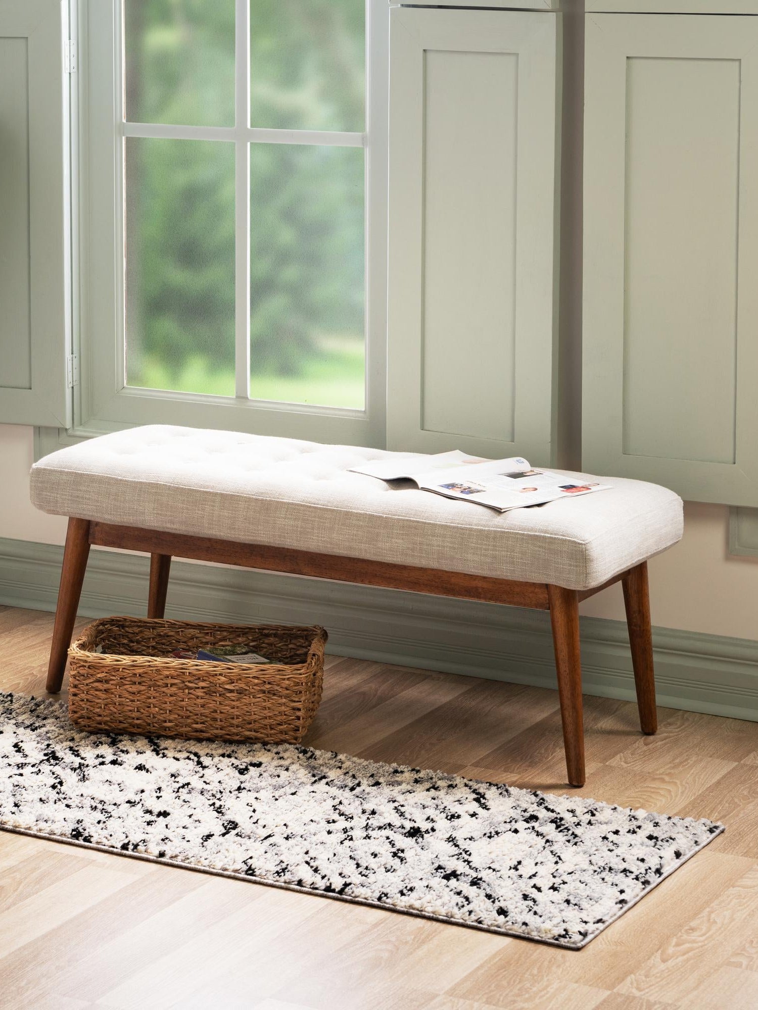 Ivory 2' 7 x 12' Tucson Runner Area Rug 100% Polyester Unique Modern Carpet for Dining Rooms, Living Room, Bedrooms, Office Space for Sale at Rug Engine