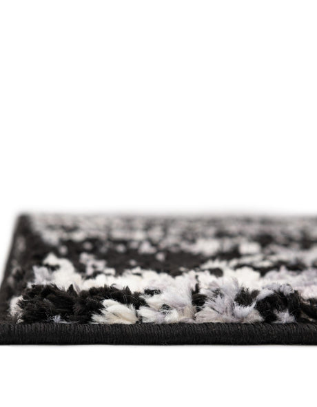 Black 2' x 3' Tucson Rectangle Area Rug 100% Polyester Unique Modern Carpet for Dining Rooms, Living Room, Bedrooms, Office Space for Sale at Rug Engine