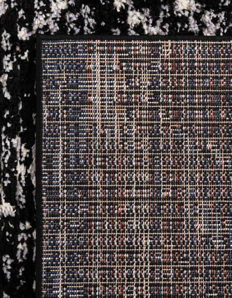 Black 5' x 8' Tucson Rectangle Area Rug 100% Polyester Unique Modern Carpet for Dining Rooms, Living Room, Bedrooms, Office Space for Sale at Rug Engine