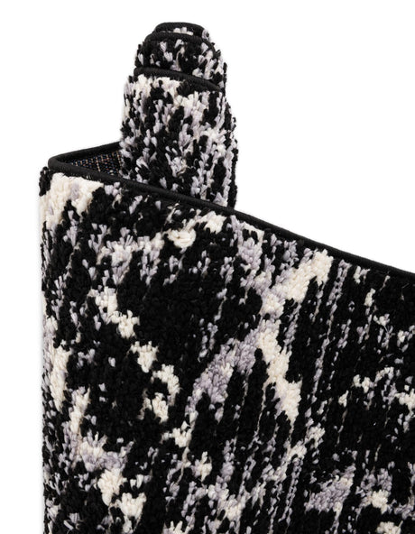 Black 10' x 14' Tucson Rectangle Area Rug 100% Polyester Unique Modern Carpet for Dining Rooms, Living Room, Bedrooms, Office Space for Sale at Rug Engine