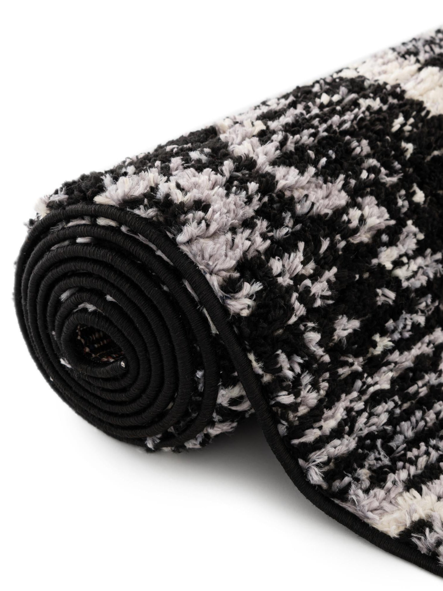 Black 2' x 3' Tucson Rectangle Area Rug 100% Polyester Unique Modern Carpet for Dining Rooms, Living Room, Bedrooms, Office Space for Sale at Rug Engine