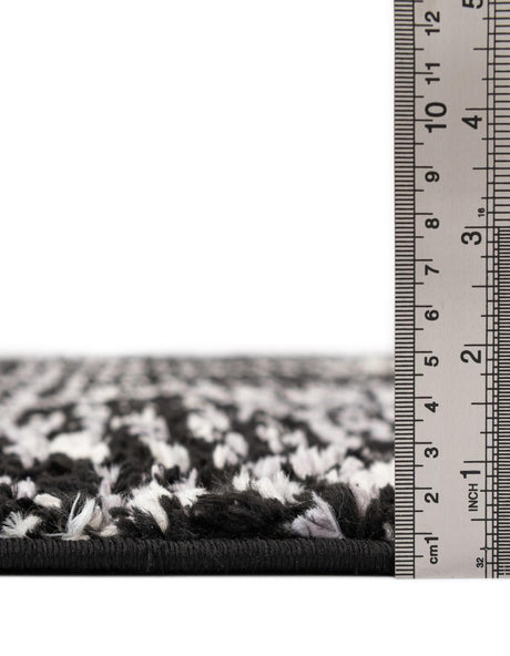 Black 4' x 6' Tucson Oval Area Rug 100% Polyester Unique Modern Carpet for Dining Rooms, Living Room, Bedrooms, Office Space for Sale at Rug Engine