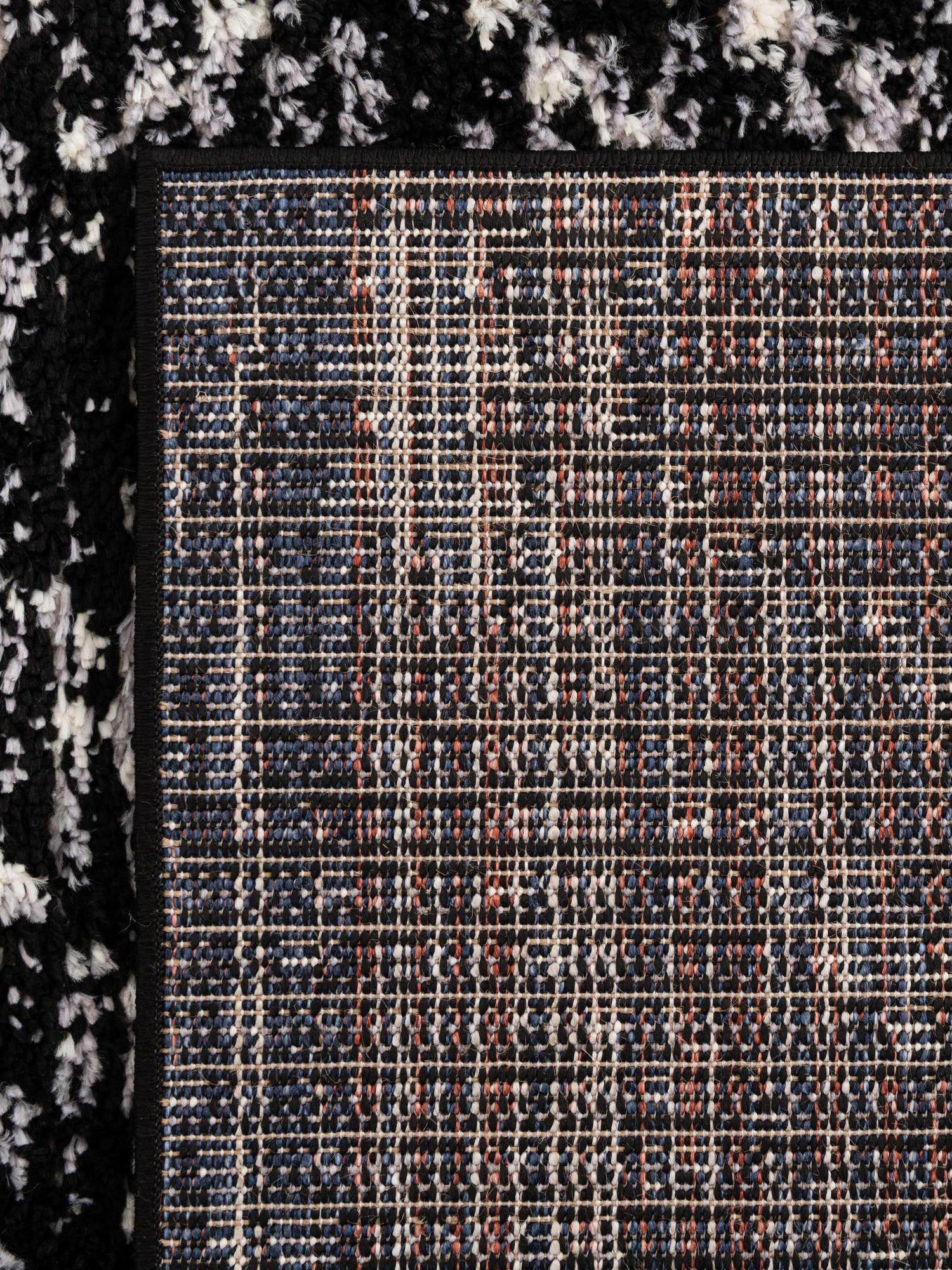 Black 2' x 6' Tucson Runner Area Rug 100% Polyester Unique Modern Carpet for Dining Rooms, Living Room, Bedrooms, Office Space for Sale at Rug Engine