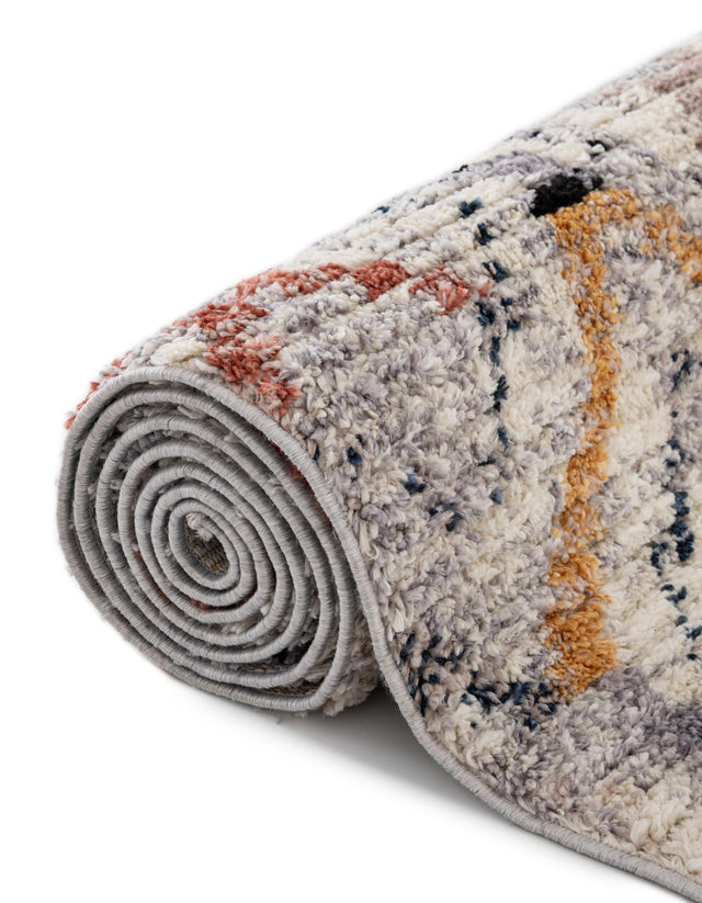 Multicolor 7' x 7' Tucson Octagon Area Rug 100% Polyester Unique Modern Carpet for Dining Rooms, Living Room, Bedrooms, Office Space for Sale at Rug Engine