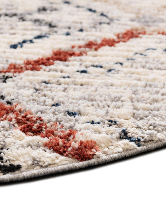 Multicolor 5' x 8' Tucson Oval Area Rug 100% Polyester Unique Modern Carpet for Dining Rooms, Living Room, Bedrooms, Office Space for Sale at Rug Engine