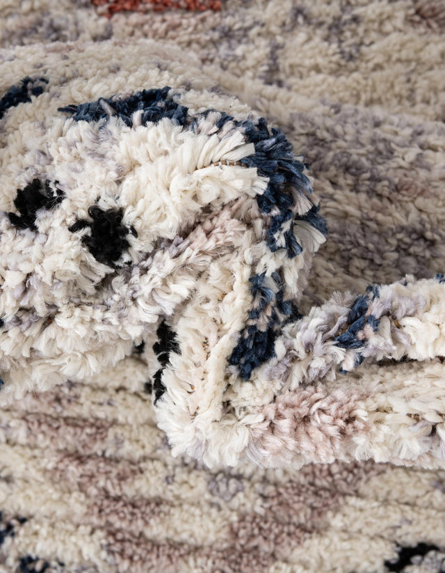 Multicolor 5' x 5' Tucson Round Area Rug 100% Polyester Unique Modern Carpet for Dining Rooms, Living Room, Bedrooms, Office Space for Sale at Rug Engine