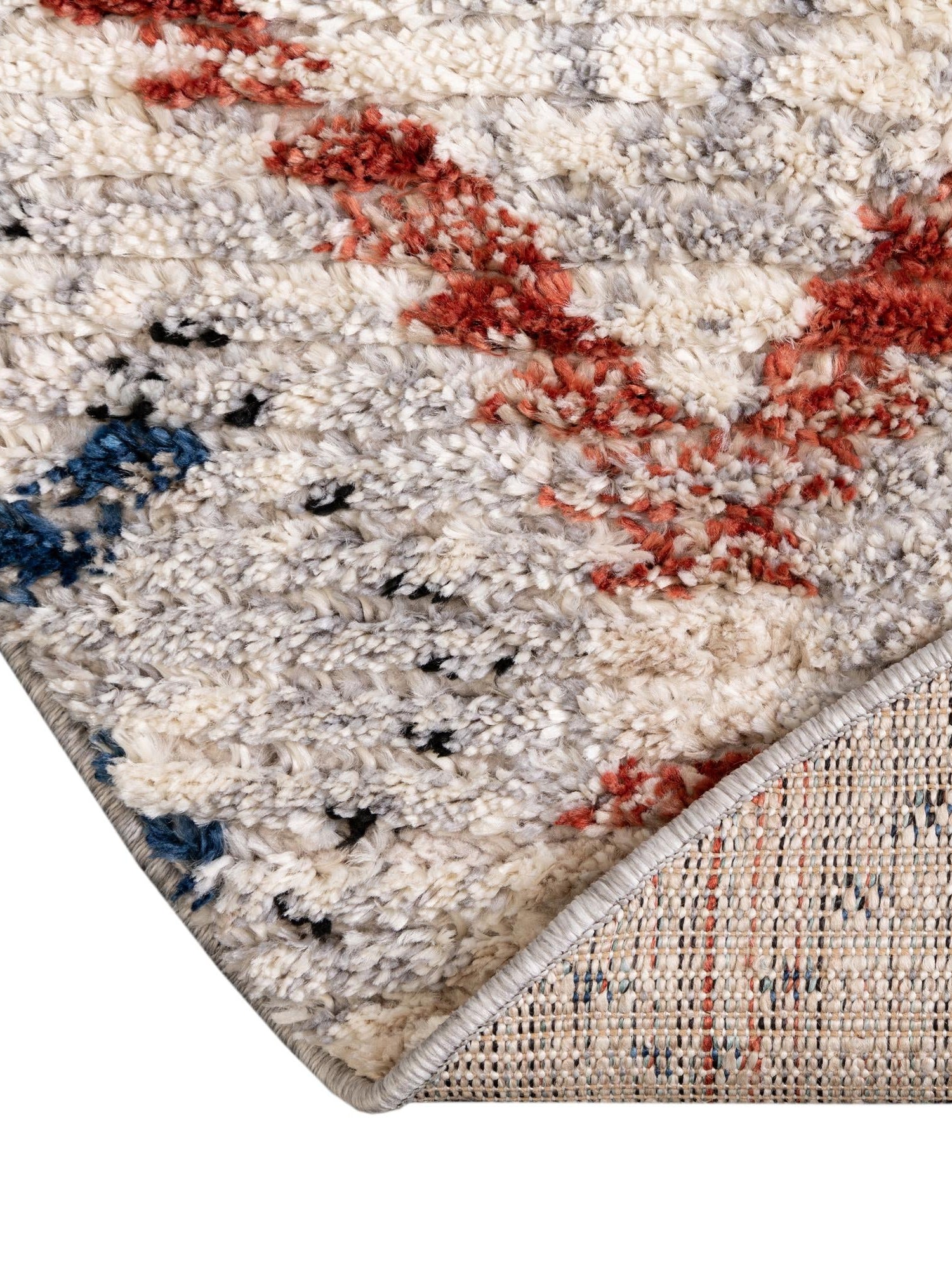 Multicolor 3' x 3' Tucson Round Area Rug 100% Polyester Unique Modern Carpet for Dining Rooms, Living Room, Bedrooms, Office Space for Sale at Rug Engine
