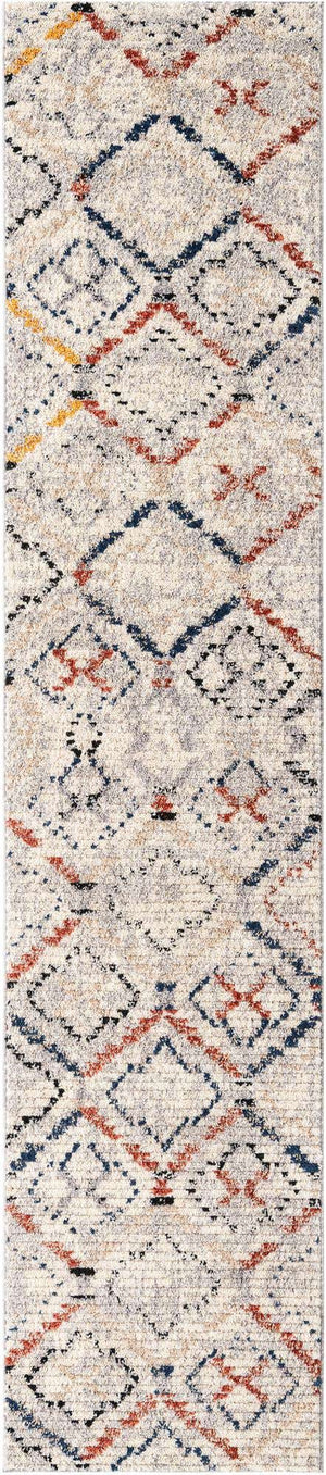 Multicolor 2' 7 x 12' Tucson Runner Area Rug 100% Polyester Unique Modern Carpet for Dining Rooms, Living Room, Bedrooms, Office Space for Sale at Rug Engine