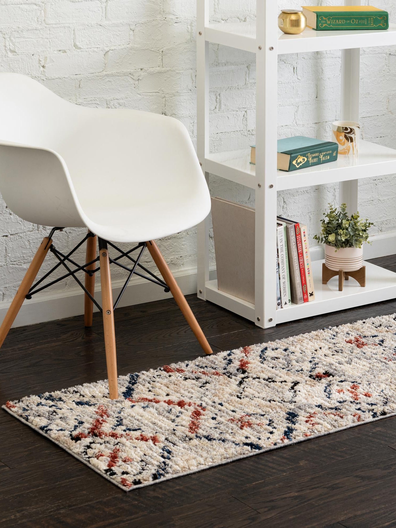 Multicolor 2' 7 x 12' Tucson Runner Area Rug 100% Polyester Unique Modern Carpet for Dining Rooms, Living Room, Bedrooms, Office Space for Sale at Rug Engine
