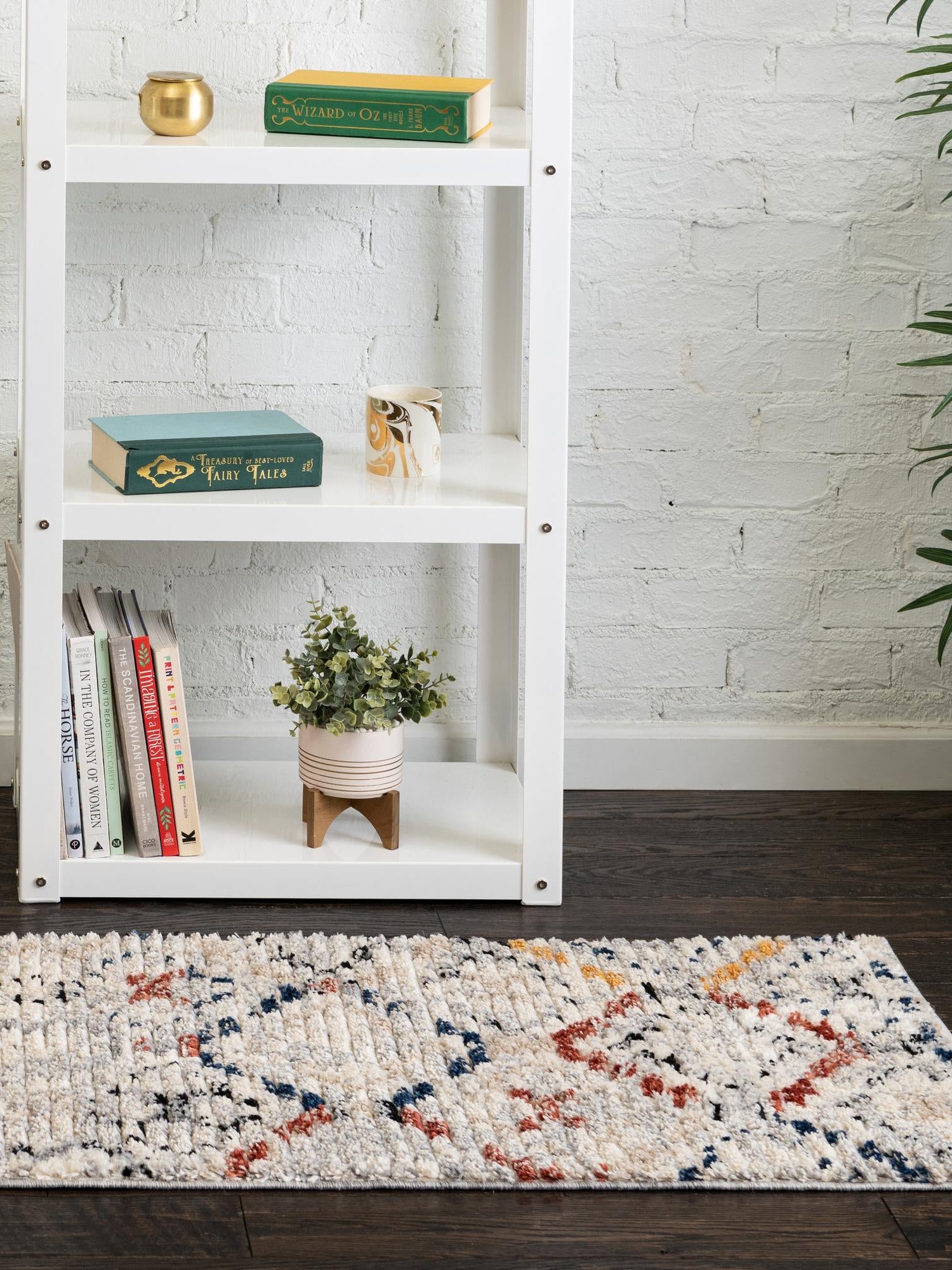 Multicolor 2' 7 x 12' Tucson Runner Area Rug 100% Polyester Unique Modern Carpet for Dining Rooms, Living Room, Bedrooms, Office Space for Sale at Rug Engine