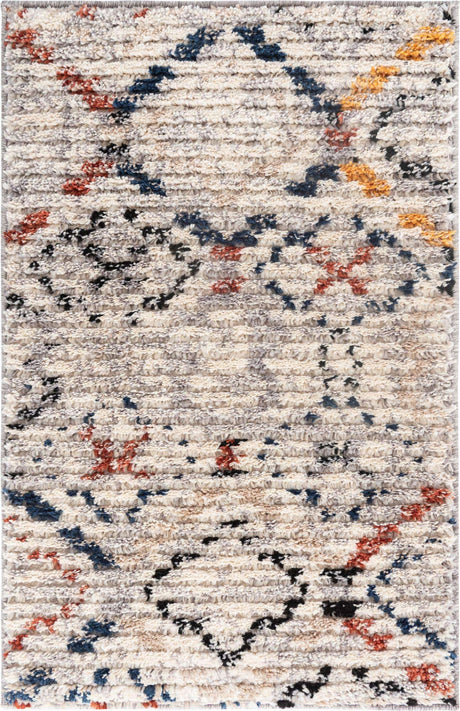 Multicolor 2' x 3' Tucson Rectangle Area Rug 100% Polyester Unique Modern Carpet for Dining Rooms, Living Room, Bedrooms, Office Space for Sale at Rug Engine