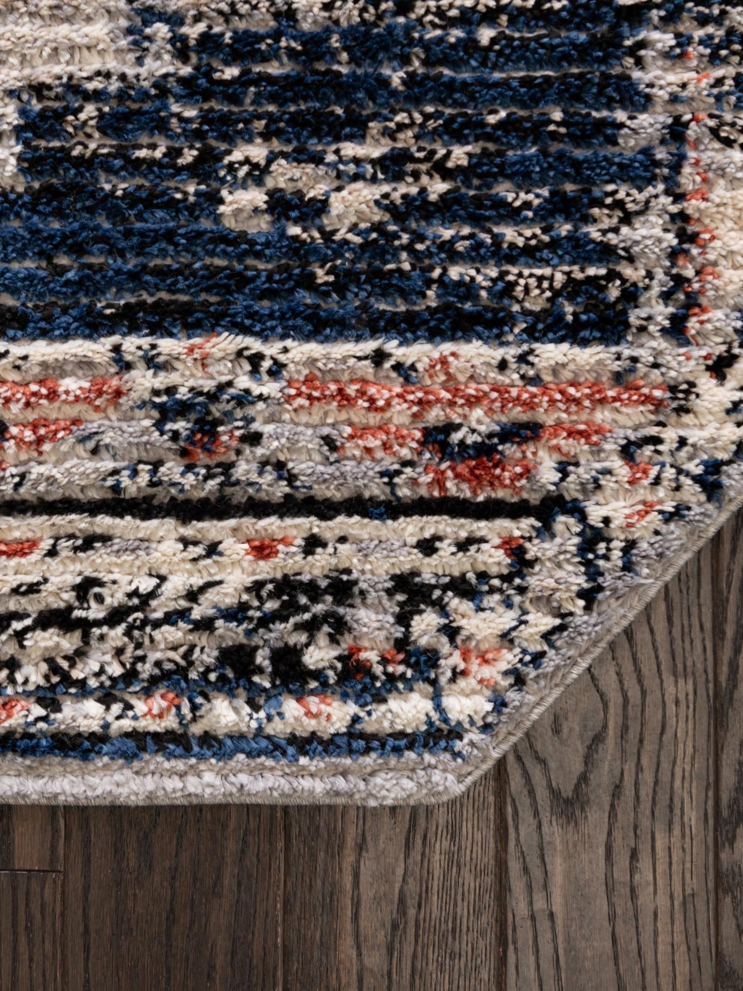 Gray 7' x 7' Tucson Octagon Area Rug 100% Polyester Unique Modern Carpet for Dining Rooms, Living Room, Bedrooms, Office Space for Sale at Rug Engine