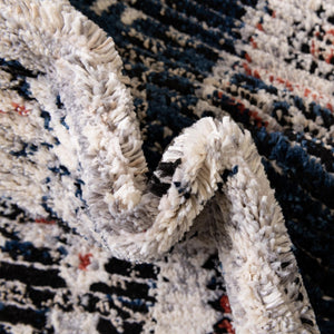 Gray 4' x 4' Tucson Square Area Rug 100% Polyester Unique Modern Carpet for Dining Rooms, Living Room, Bedrooms, Office Space for Sale at Rug Engine