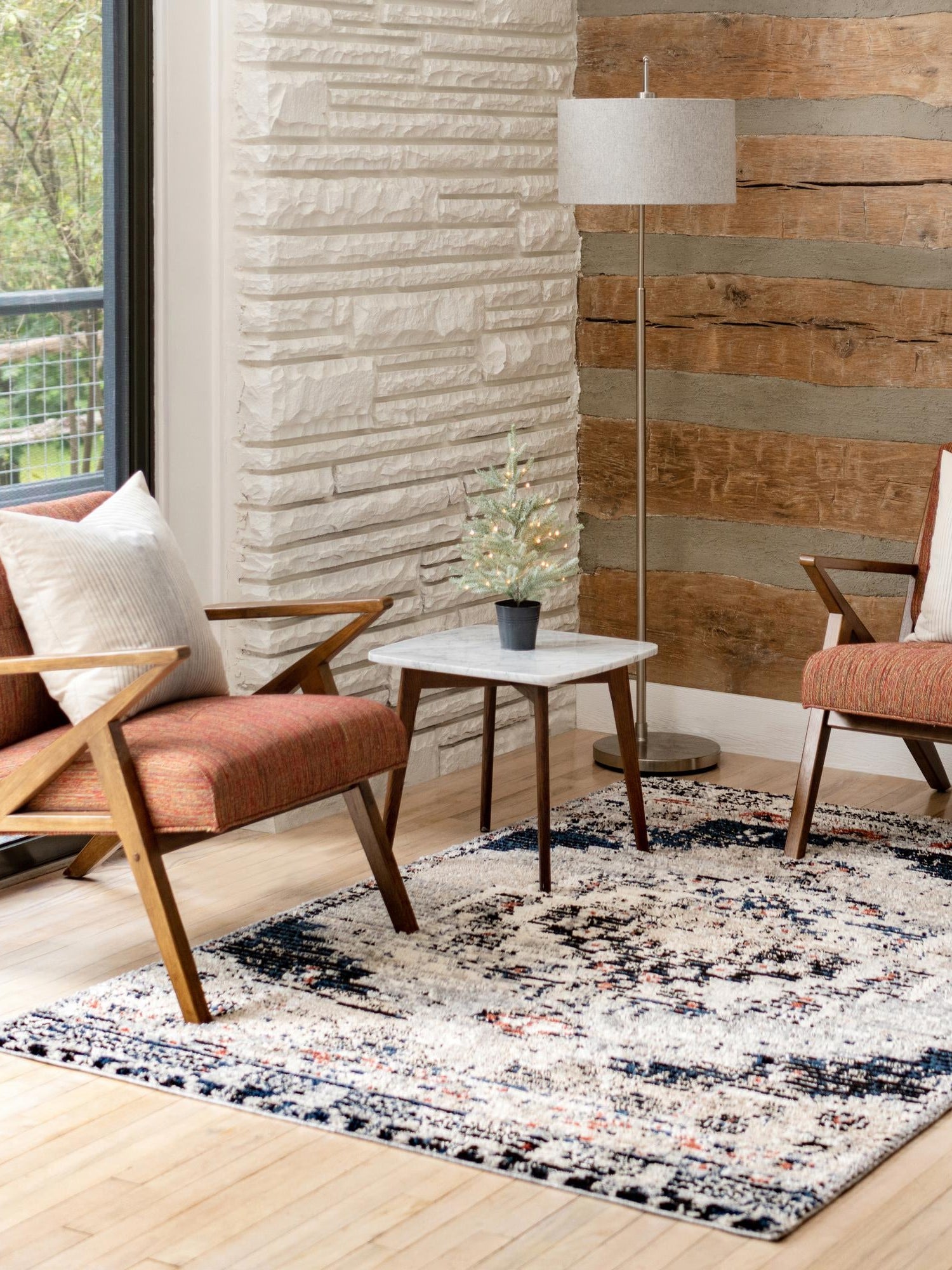 Gray 2' x 3' Tucson Rectangle Area Rug 100% Polyester Unique Modern Carpet for Dining Rooms, Living Room, Bedrooms, Office Space for Sale at Rug Engine