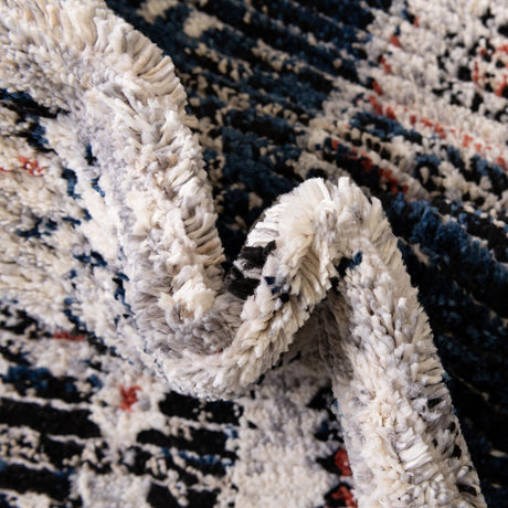 Gray 8' x 10' Tucson Rectangle Area Rug 100% Polyester Unique Modern Carpet for Dining Rooms, Living Room, Bedrooms, Office Space for Sale at Rug Engine