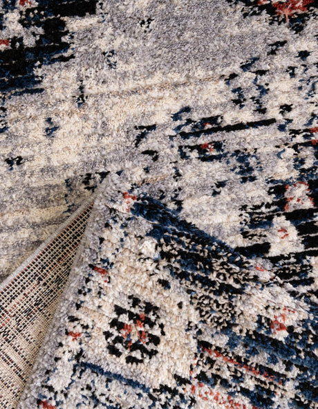 Gray 8' x 10' Tucson Oval Area Rug 100% Polyester Unique Modern Carpet for Dining Rooms, Living Room, Bedrooms, Office Space for Sale at Rug Engine