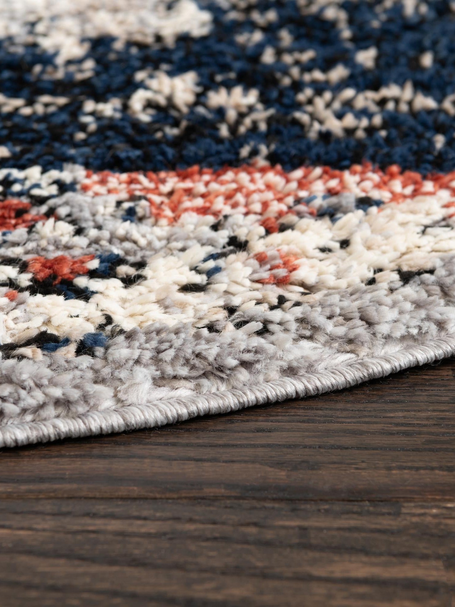 Gray 7' x 7' Tucson Round Area Rug 100% Polyester Unique Modern Carpet for Dining Rooms, Living Room, Bedrooms, Office Space for Sale at Rug Engine