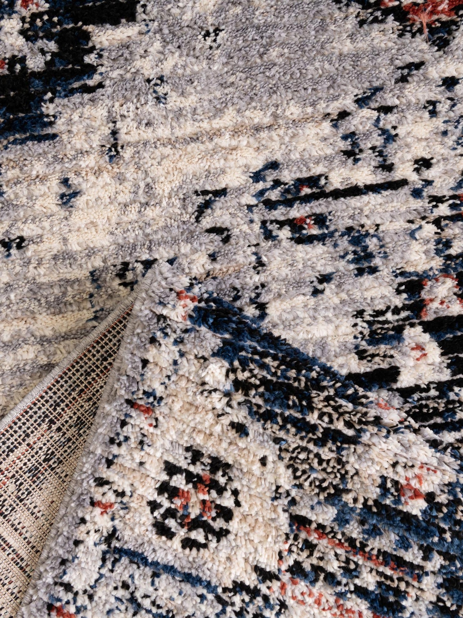 Gray 5' x 5' Tucson Round Area Rug 100% Polyester Unique Modern Carpet for Dining Rooms, Living Room, Bedrooms, Office Space for Sale at Rug Engine