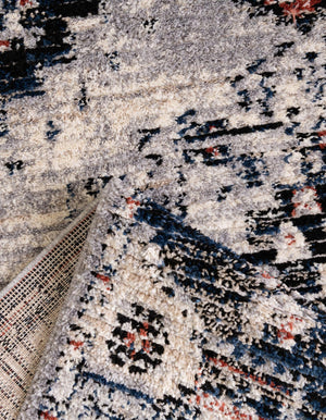 Gray 5' x 5' Tucson Round Area Rug 100% Polyester Unique Modern Carpet for Dining Rooms, Living Room, Bedrooms, Office Space for Sale at Rug Engine