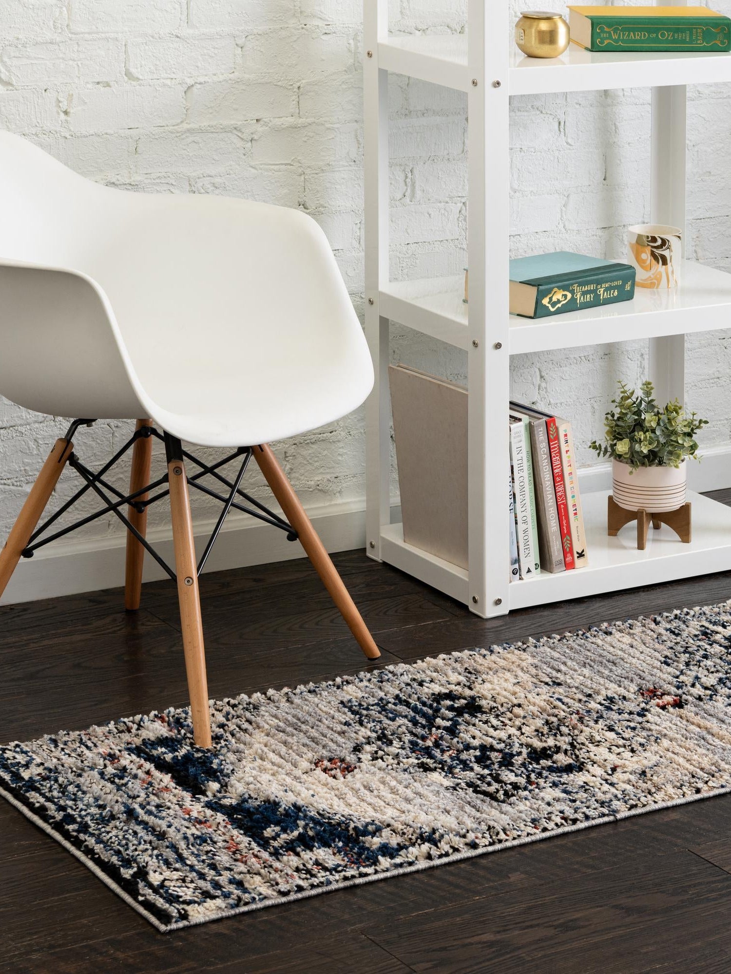 Gray 2' 7 x 12' Tucson Runner Area Rug 100% Polyester Unique Modern Carpet for Dining Rooms, Living Room, Bedrooms, Office Space for Sale at Rug Engine