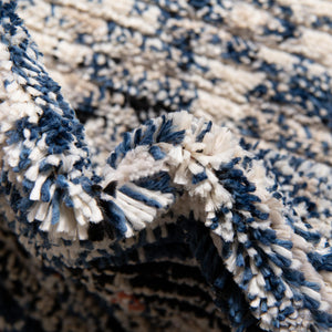 Blue 8' x 10' Tucson Rectangle Area Rug 100% Polyester Unique Modern Carpet for Dining Rooms, Living Room, Bedrooms, Office Space for Sale at Rug Engine