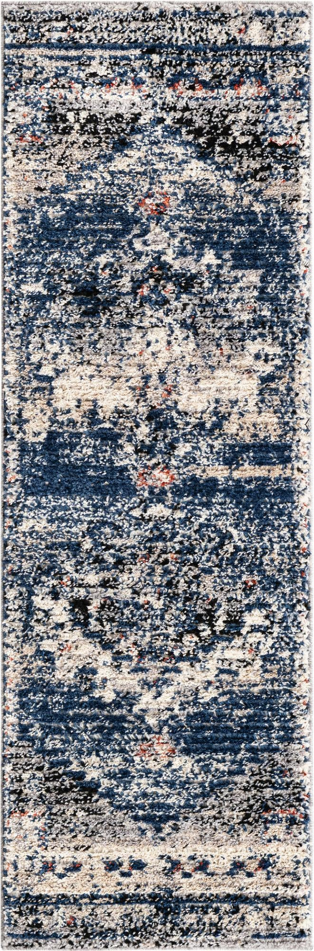 Blue 2' x 6' Tucson Runner Area Rug 100% Polyester Unique Modern Carpet for Dining Rooms, Living Room, Bedrooms, Office Space for Sale at Rug Engine