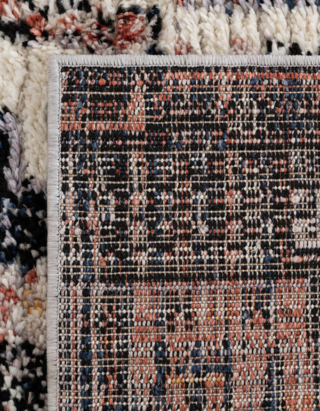 Rust Red 8' x 8' Tucson Square Area Rug 100% Polyester Unique Modern Carpet for Dining Rooms, Living Room, Bedrooms, Office Space for Sale at Rug Engine