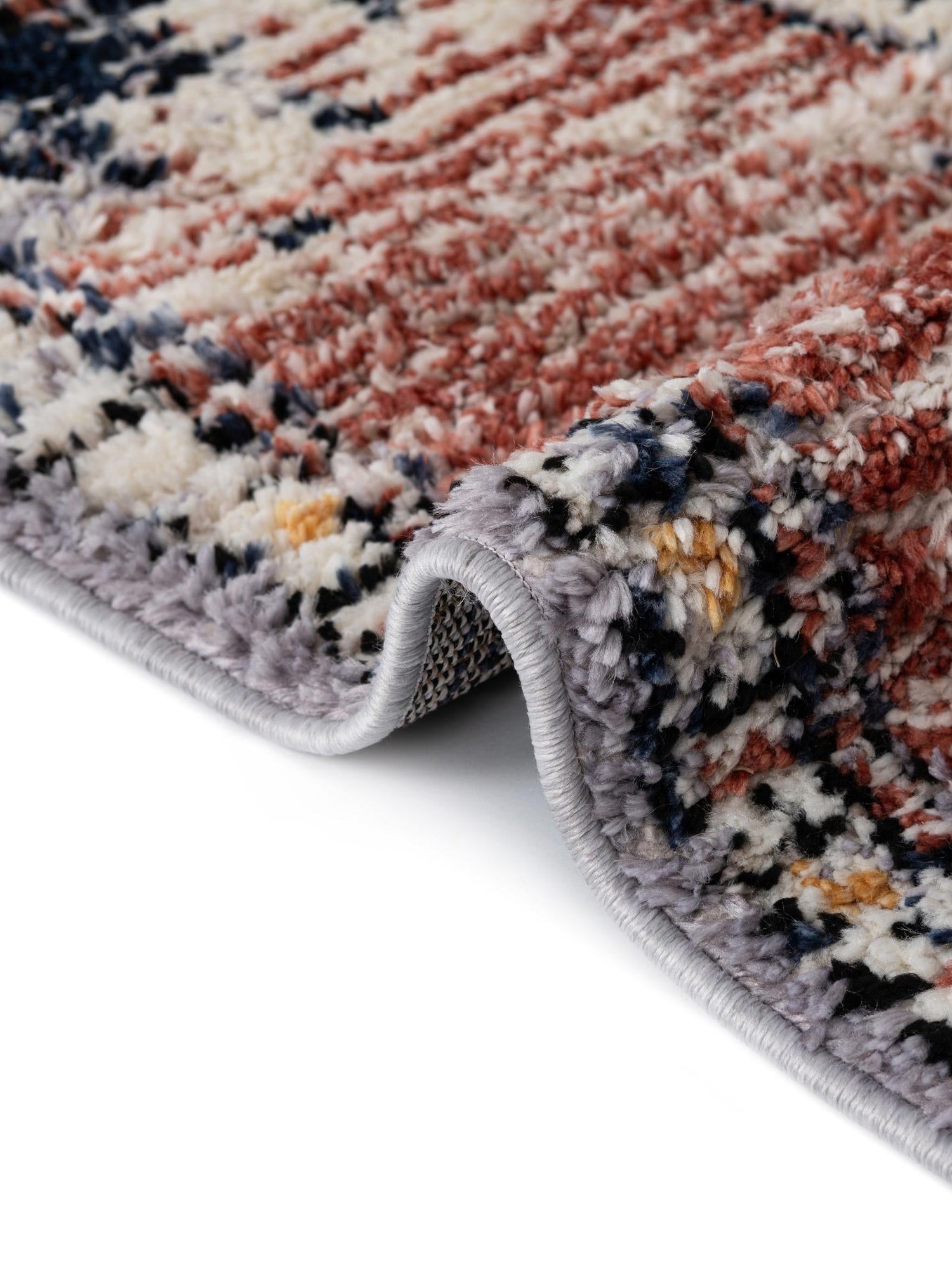 Rust Red 4' x 4' Tucson Square Area Rug 100% Polyester Unique Modern Carpet for Dining Rooms, Living Room, Bedrooms, Office Space for Sale at Rug Engine