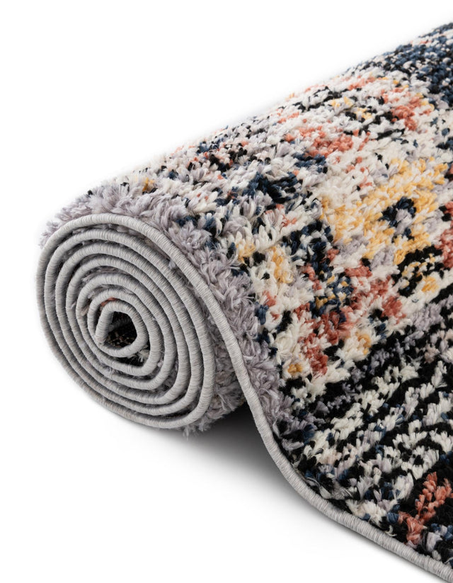 Rust Red 6' x 6' Tucson Square Area Rug 100% Polyester Unique Modern Carpet for Dining Rooms, Living Room, Bedrooms, Office Space for Sale at Rug Engine