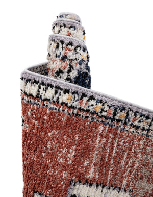 Rust Red 8' x 10' Tucson Rectangle Area Rug 100% Polyester Unique Modern Carpet for Dining Rooms, Living Room, Bedrooms, Office Space for Sale at Rug Engine