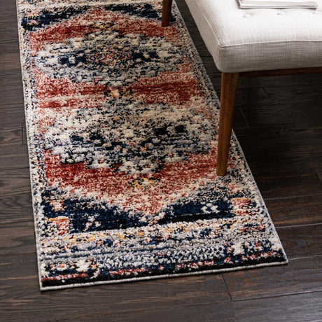 Rust Red 2' x 8' Tucson Runner Area Rug 100% Polyester Unique Modern Carpet for Dining Rooms, Living Room, Bedrooms, Office Space for Sale at Rug Engine