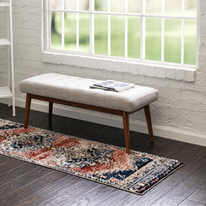 Rust Red 2' x 6' Tucson Runner Area Rug 100% Polyester Unique Modern Carpet for Dining Rooms, Living Room, Bedrooms, Office Space for Sale at Rug Engine