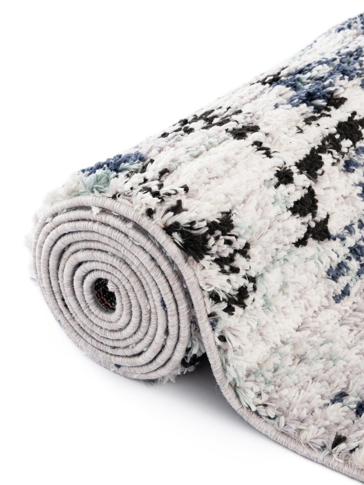 Blue 10' x 14' Tucson Rectangle Area Rug 100% Polyester Unique Modern Carpet for Dining Rooms, Living Room, Bedrooms, Office Space for Sale at Rug Engine