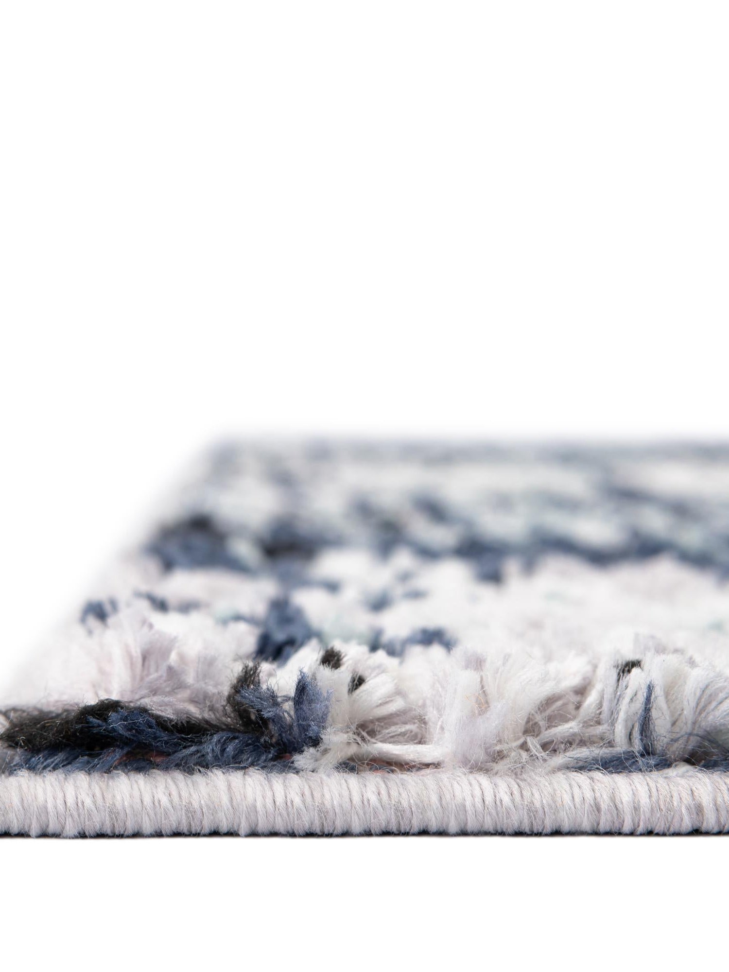 Blue 2' x 8' Tucson Runner Area Rug 100% Polyester Unique Modern Carpet for Dining Rooms, Living Room, Bedrooms, Office Space for Sale at Rug Engine