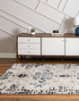 Ivory 9' x 12' Tucson Rectangle Area Rug 100% Polyester Unique Modern Carpet for Dining Rooms, Living Room, Bedrooms, Office Space for Sale at Rug Engine