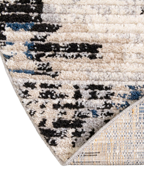 Ivory 4' x 6' Tucson Oval Area Rug 100% Polyester Unique Modern Carpet for Dining Rooms, Living Room, Bedrooms, Office Space for Sale at Rug Engine