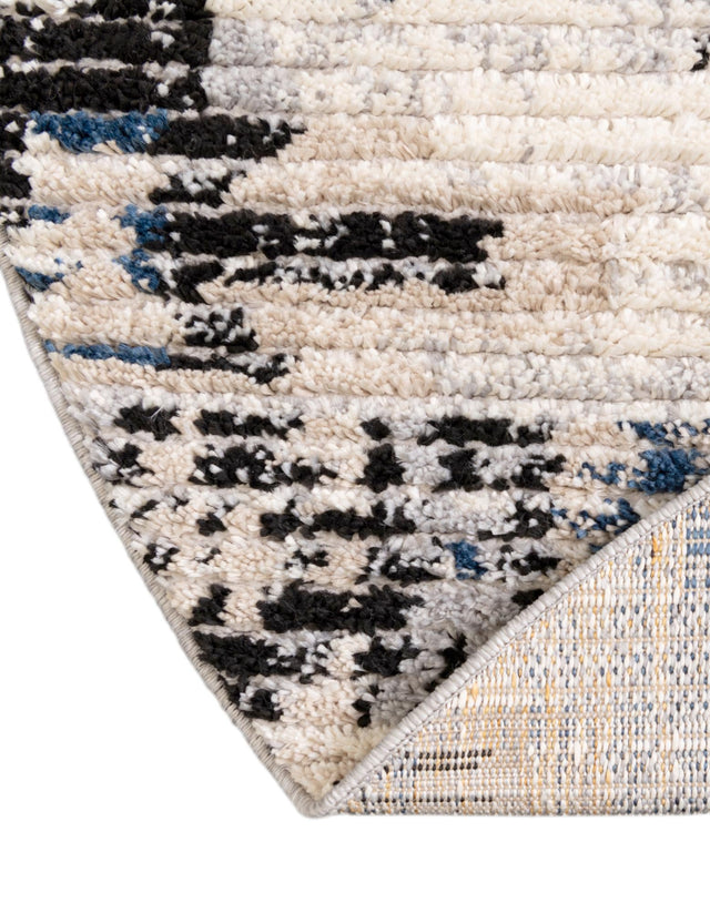 Ivory 5' x 8' Tucson Oval Area Rug 100% Polyester Unique Modern Carpet for Dining Rooms, Living Room, Bedrooms, Office Space for Sale at Rug Engine
