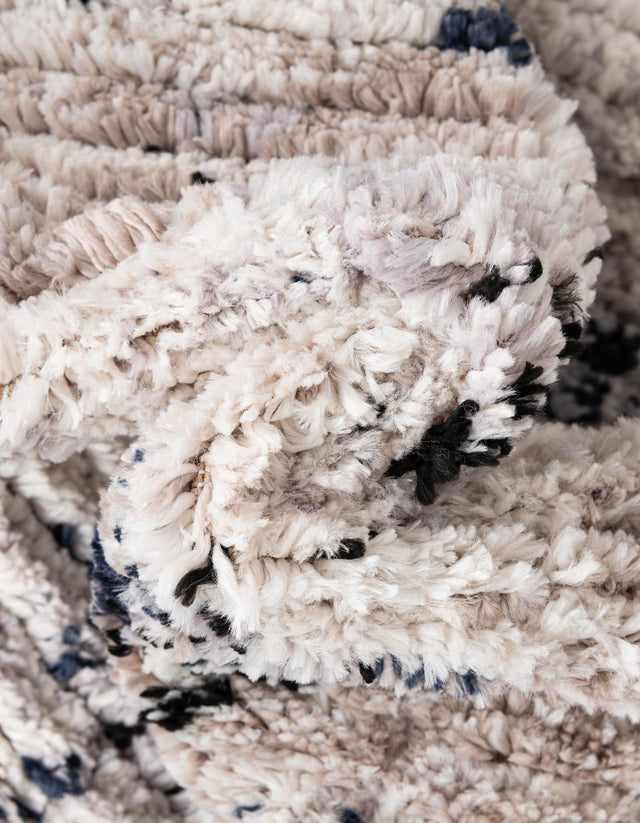Ivory 7' x 7' Tucson Octagon Area Rug 100% Polyester Unique Modern Carpet for Dining Rooms, Living Room, Bedrooms, Office Space for Sale at Rug Engine