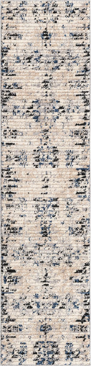 Ivory 2' x 8' Tucson Runner Area Rug 100% Polyester Unique Modern Carpet for Dining Rooms, Living Room, Bedrooms, Office Space for Sale at Rug Engine