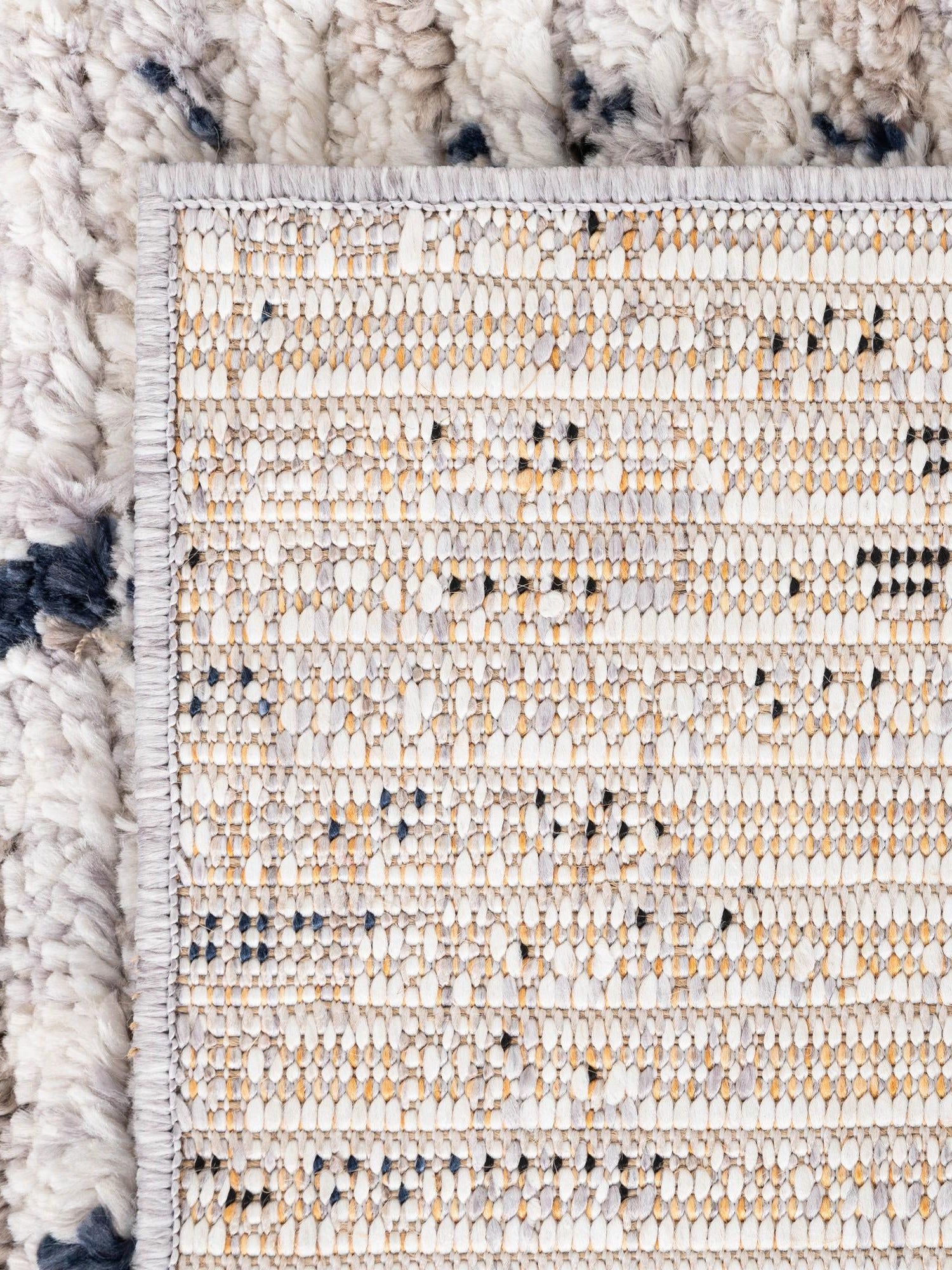 Ivory 2' x 6' Tucson Runner Area Rug 100% Polyester Unique Modern Carpet for Dining Rooms, Living Room, Bedrooms, Office Space for Sale at Rug Engine