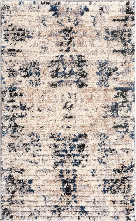 Ivory 2' x 3' Tucson Rectangle Area Rug 100% Polyester Unique Modern Carpet for Dining Rooms, Living Room, Bedrooms, Office Space for Sale at Rug Engine