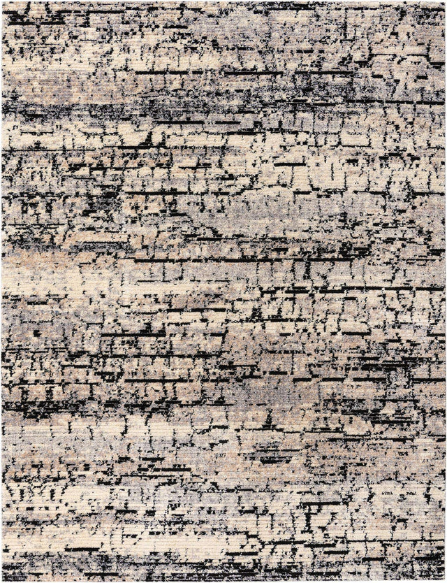 Gray 9' x 12' Tucson Rectangle Area Rug 100% Polyester Unique Modern Carpet for Dining Rooms, Living Room, Bedrooms, Office Space for Sale at Rug Engine