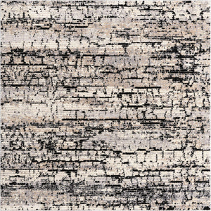 Gray 8' x 8' Tucson Square Area Rug 100% Polyester Unique Modern Carpet for Dining Rooms, Living Room, Bedrooms, Office Space for Sale at Rug Engine