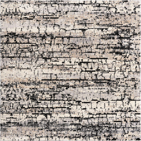 Gray 8' x 8' Tucson Square Area Rug 100% Polyester Unique Modern Carpet for Dining Rooms, Living Room, Bedrooms, Office Space for Sale at Rug Engine