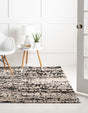 Gray 4' x 4' Tucson Square Area Rug 100% Polyester Unique Modern Carpet for Dining Rooms, Living Room, Bedrooms, Office Space for Sale at Rug Engine